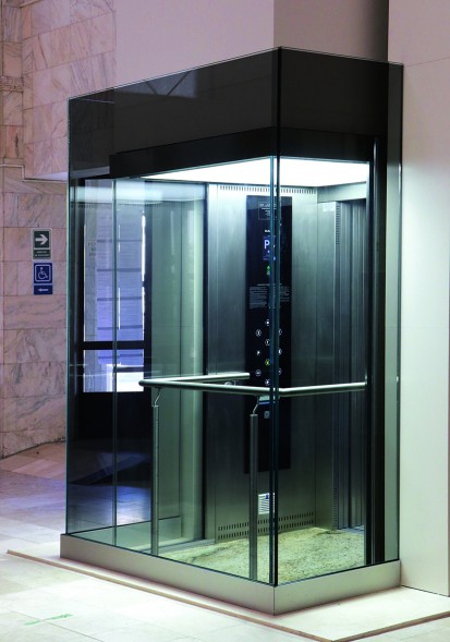 Ascensor hidraulic  Elmas pentru cladiri de birouri panoramic Elmas Ascensor hidraulic pentru cladiri de birouri