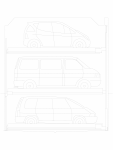 Sistem mecanic de parcare auto - 2,0 (200-405) comfort - planificare WÖHR - COMBILIFT 543