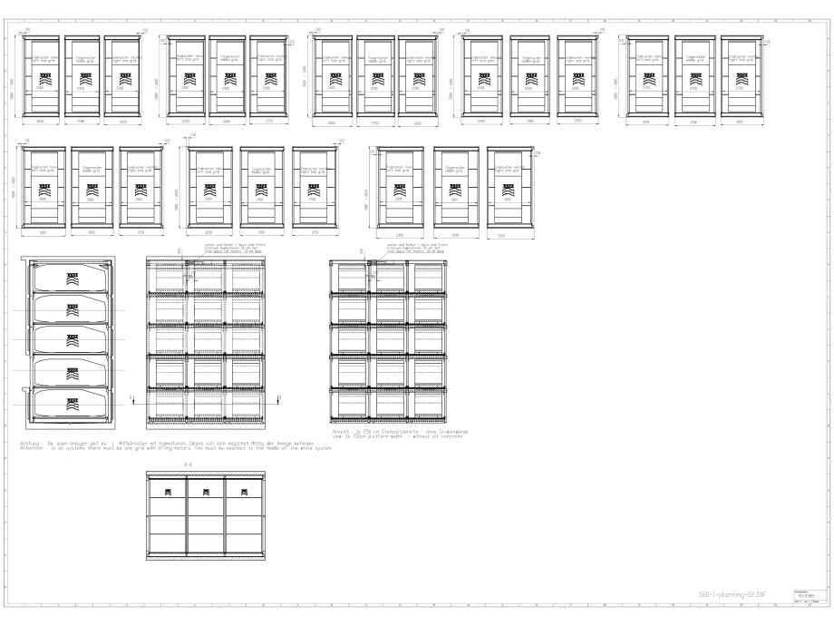 Pagina 1-CAD-DWG Sistem de parcare automat WÖHR Detaliu de produs COMBIPARKER 560 