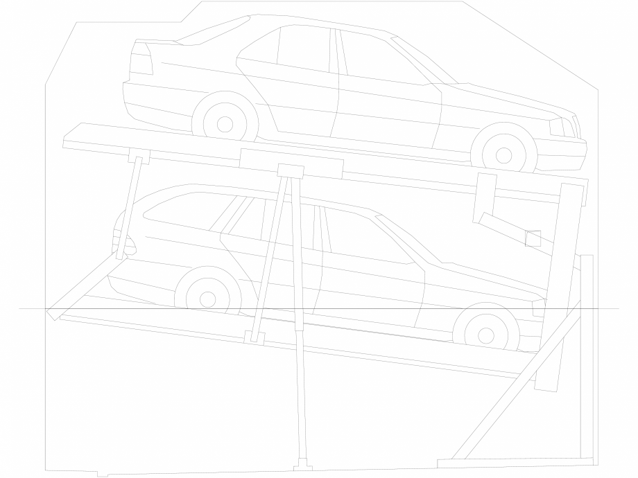Pagina 1-CAD-DXF Parklift 340-155-150-295_PLANUNG WÖHR Detaliu de produs 