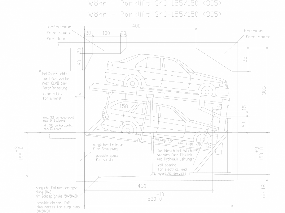 Pagina 1-CAD-DXF Parklift 340-155-150-305 WÖHR Detaliu de produs 