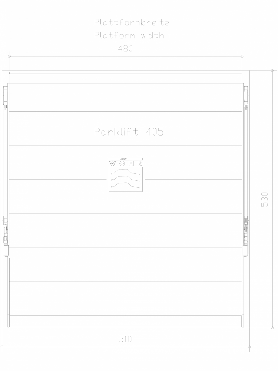 Pagina 1-CAD-DXF Parklift 405 DS-405-D-480 WÖHR Detaliu de produs 