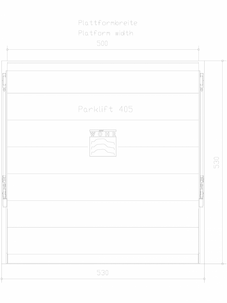 Pagina 1-CAD-DXF Parklift 405 DS-405-D-500 WÖHR Detaliu de produs 
