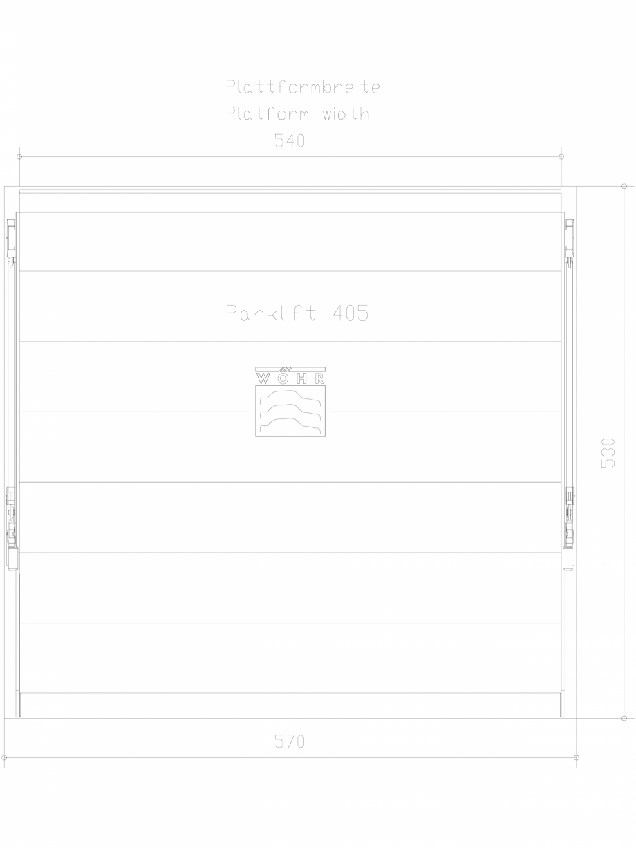 Pagina 1-CAD-DXF Parklift 405 DS-405-D-540 WÖHR Detaliu de produs 