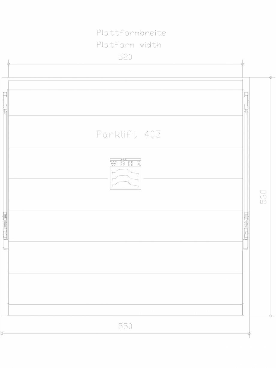 Pagina 1-CAD-DXF Parklift 405 DS-405-D-520 WÖHR Detaliu de produs 