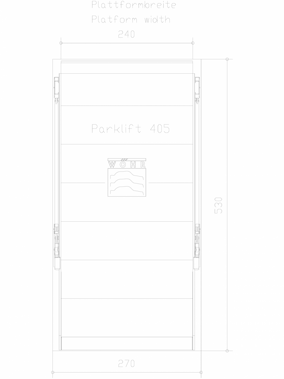 Pagina 1-CAD-DXF Parklift 405 DS-405-E-240 WÖHR Detaliu de produs 