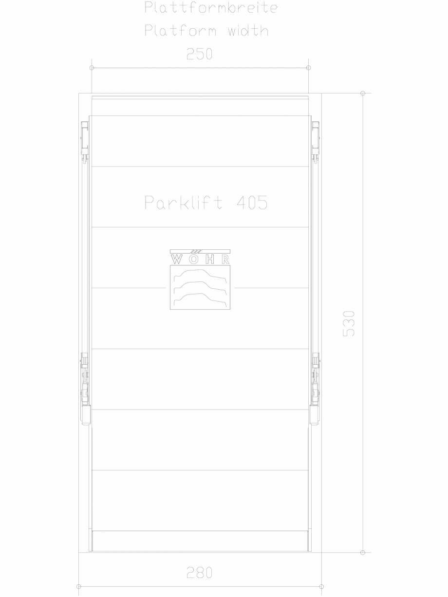 Pagina 1-CAD-DXF Parklift 405 DS-405-E-250 WÖHR Detaliu de produs 