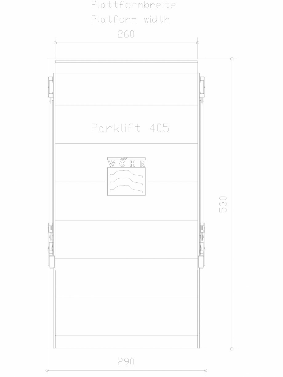 Pagina 1-CAD-DXF Parklift 405 DS-405-E-260 WÖHR Detaliu de produs 