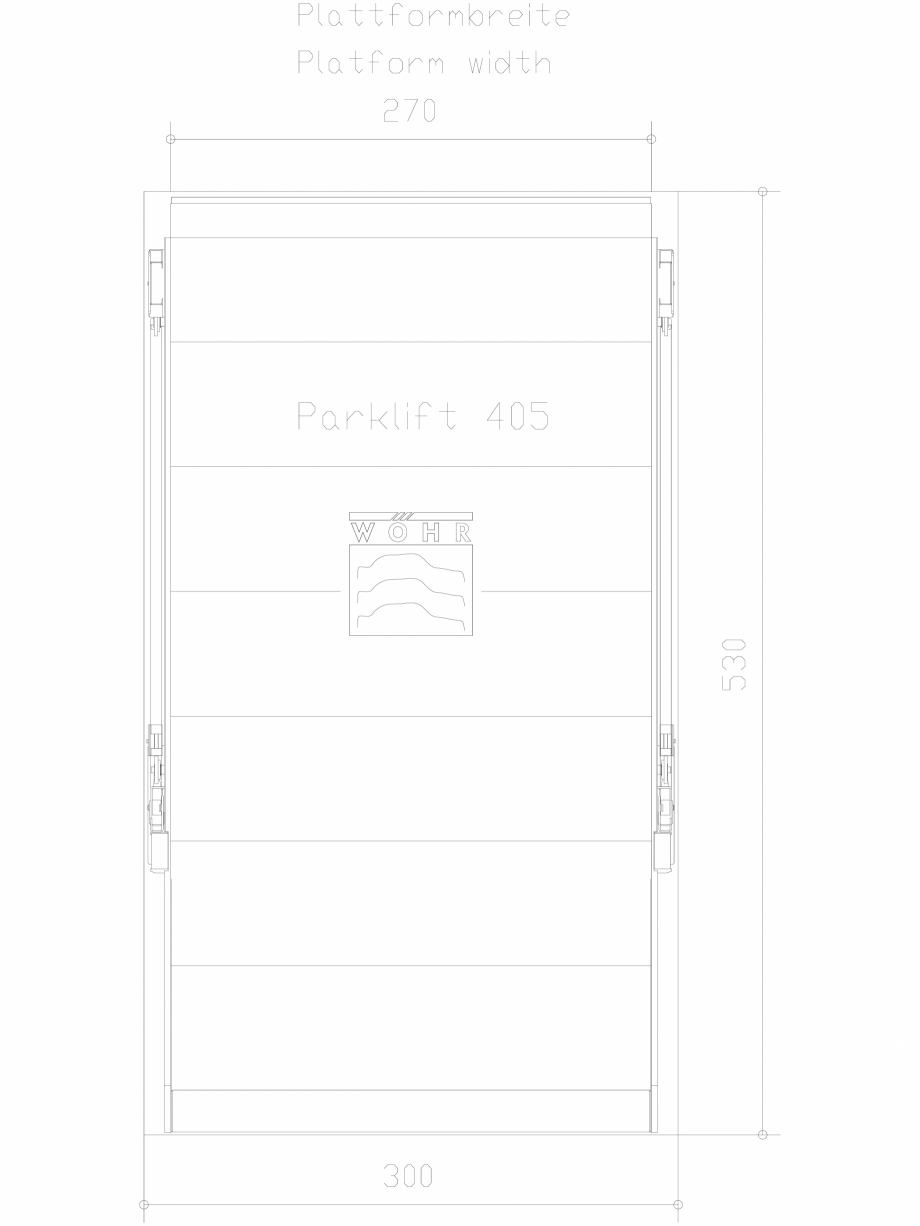 Pagina 1-CAD-DXF Parklift 405 DS-405-E-270 WÖHR Detaliu de produs 