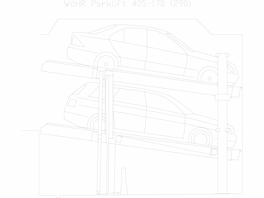 Pagina 1-CAD-DXF Parklift 405-170-290 WÖHR Detaliu de produs 