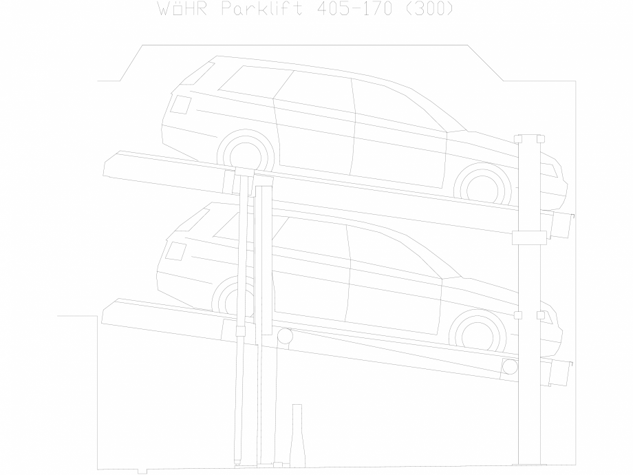 Pagina 1-CAD-DXF Parklift 405-170-300 WÖHR Detaliu de produs 