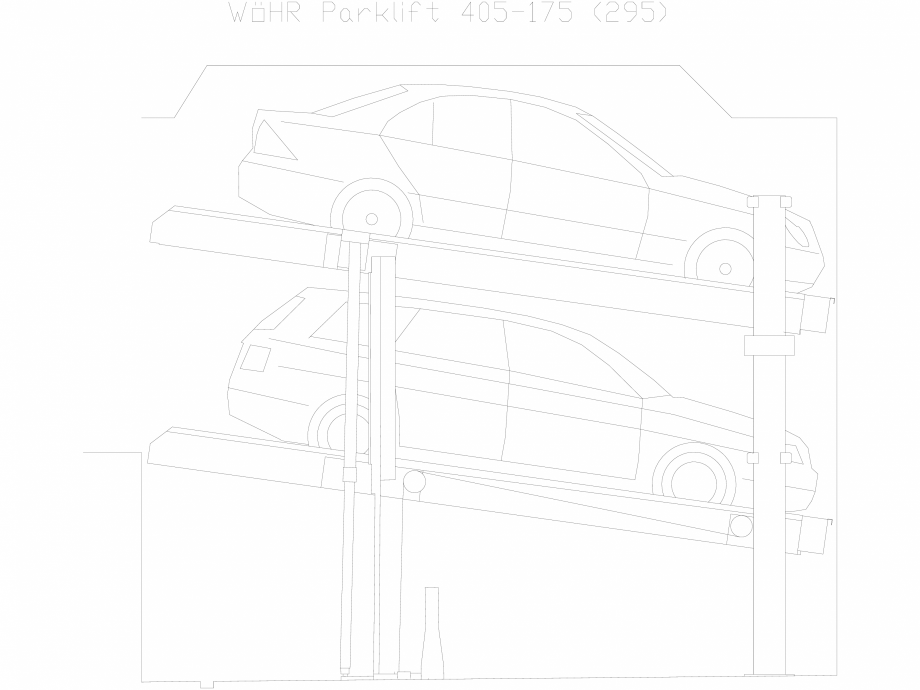 Pagina 1-CAD-DXF Parklift 405-175-295 WÖHR Detaliu de produs 