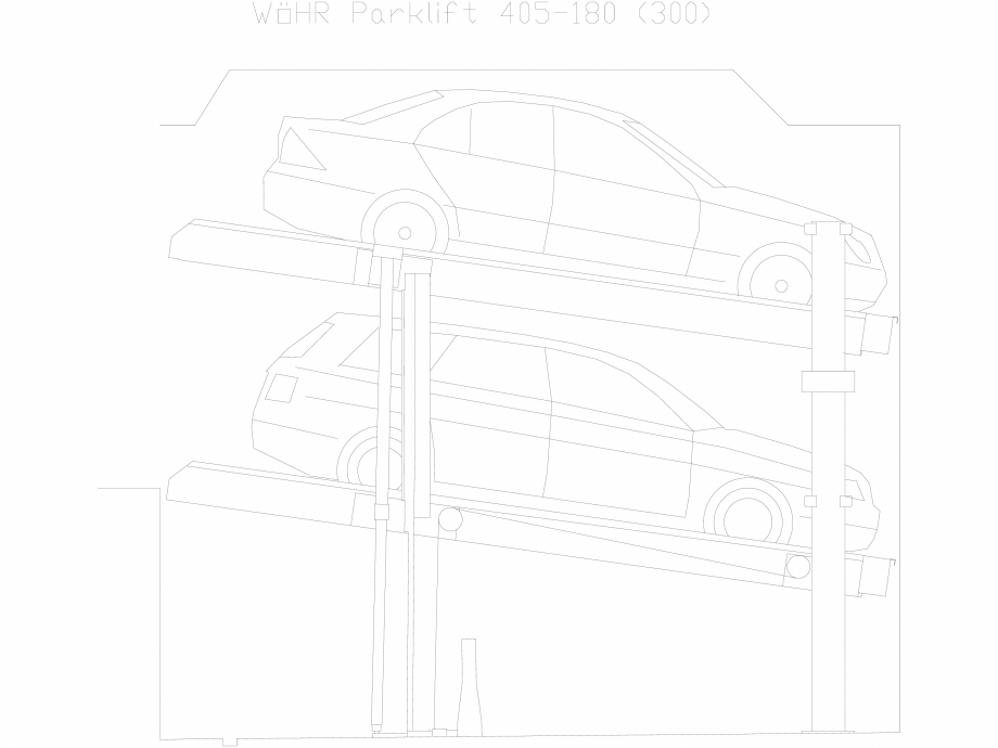 Pagina 1-CAD-DXF Parklift 405-180-300 WÖHR Detaliu de produs 