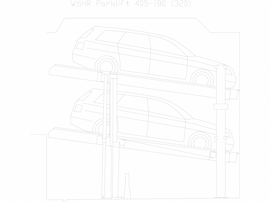 Pagina 1-CAD-DXF Parklift 405-180-320 WÖHR Detaliu de produs 