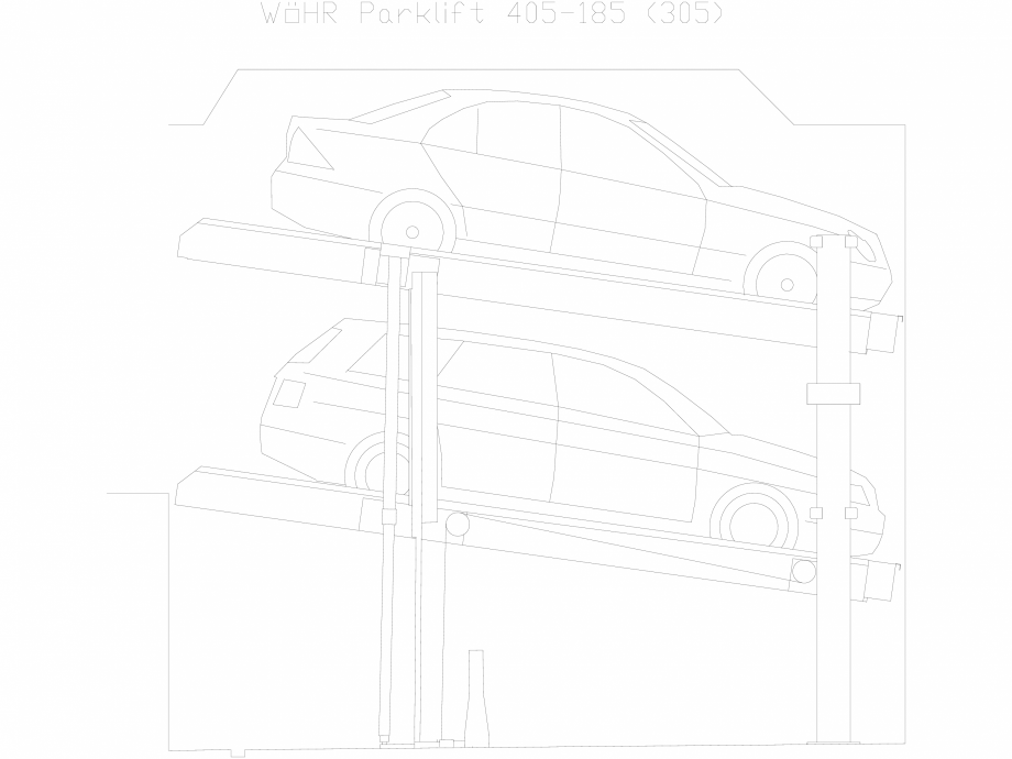 Pagina 1-CAD-DXF Parklift 405-185-305 WÖHR Detaliu de produs 