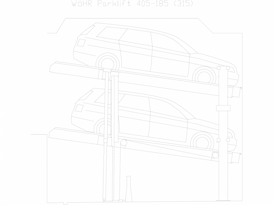 Pagina 1-CAD-DXF Parklift 405-185-315 WÖHR Detaliu de produs 