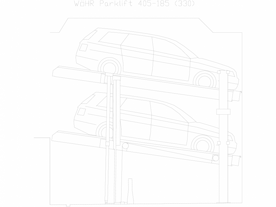 Pagina 1-CAD-DXF Parklift 405-185-330 WÖHR Detaliu de produs 