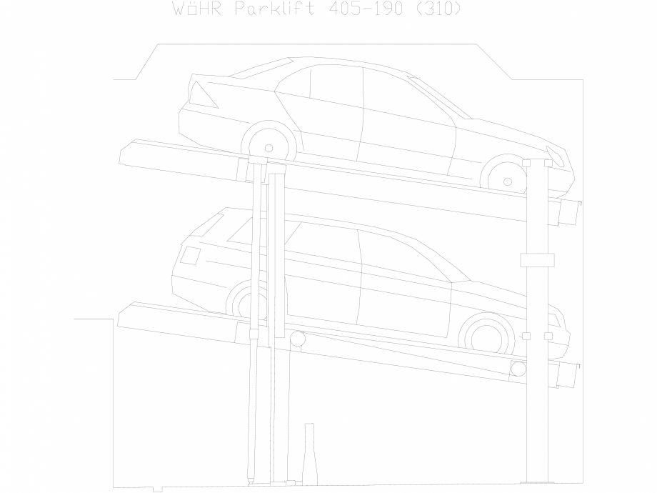 Pagina 1-CAD-DXF Parklift 405-190-310 WÖHR Detaliu de produs 