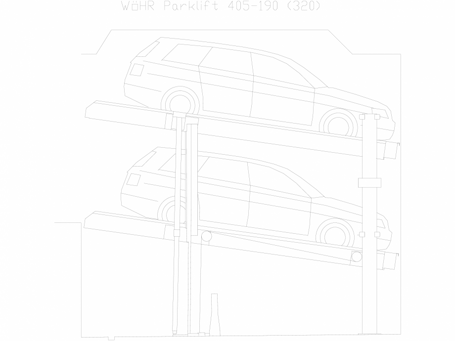 Pagina 1-CAD-DXF Parklift 405-190-320 WÖHR Detaliu de produs 