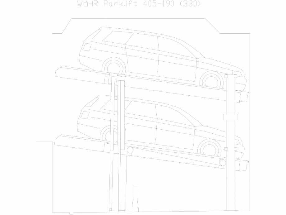 Pagina 1-CAD-DXF Parklift 405-190-330 WÖHR Detaliu de produs 