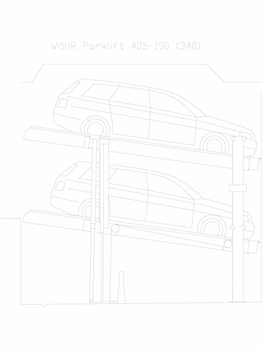Pagina 1-CAD-DXF Parklift 405-190-340 WÖHR Detaliu de produs 