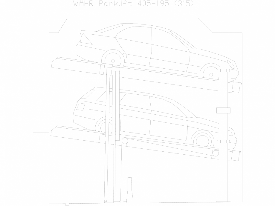 Pagina 1-CAD-DXF Parklift 405-195-315 WÖHR Detaliu de produs 