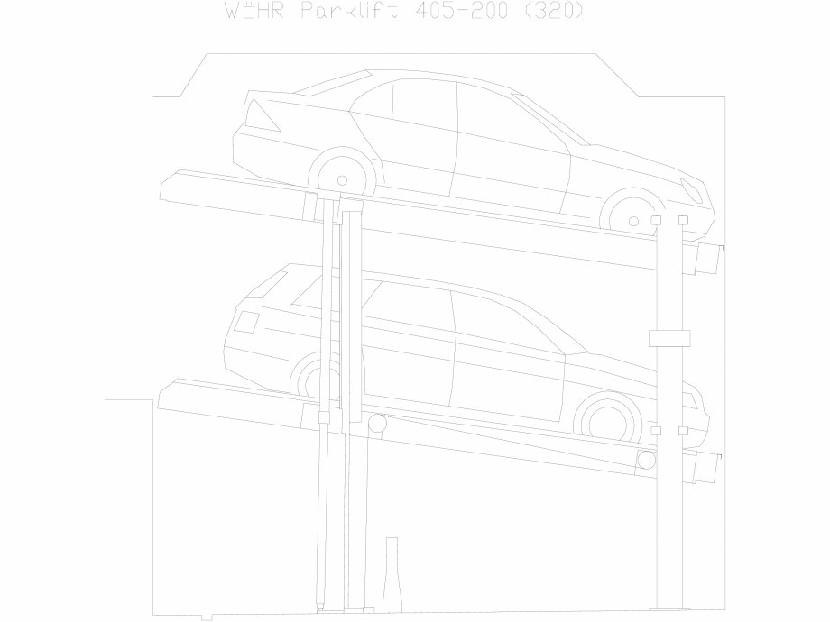 Pagina 1-CAD-DXF Parklift 405-200-320 WÖHR Detaliu de produs 