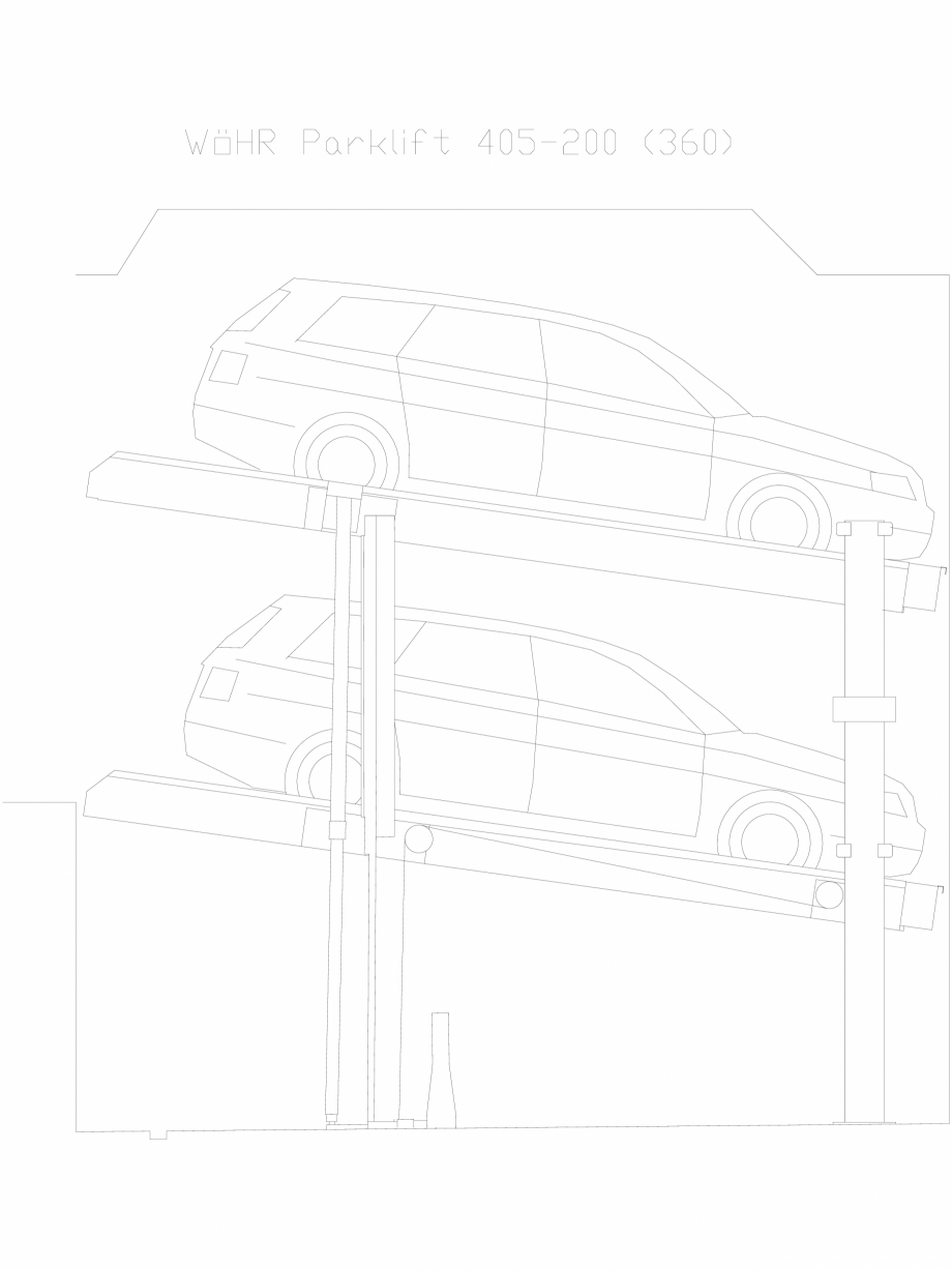 Pagina 1-CAD-DXF Parklift 405-200-360 WÖHR Detaliu de produs 