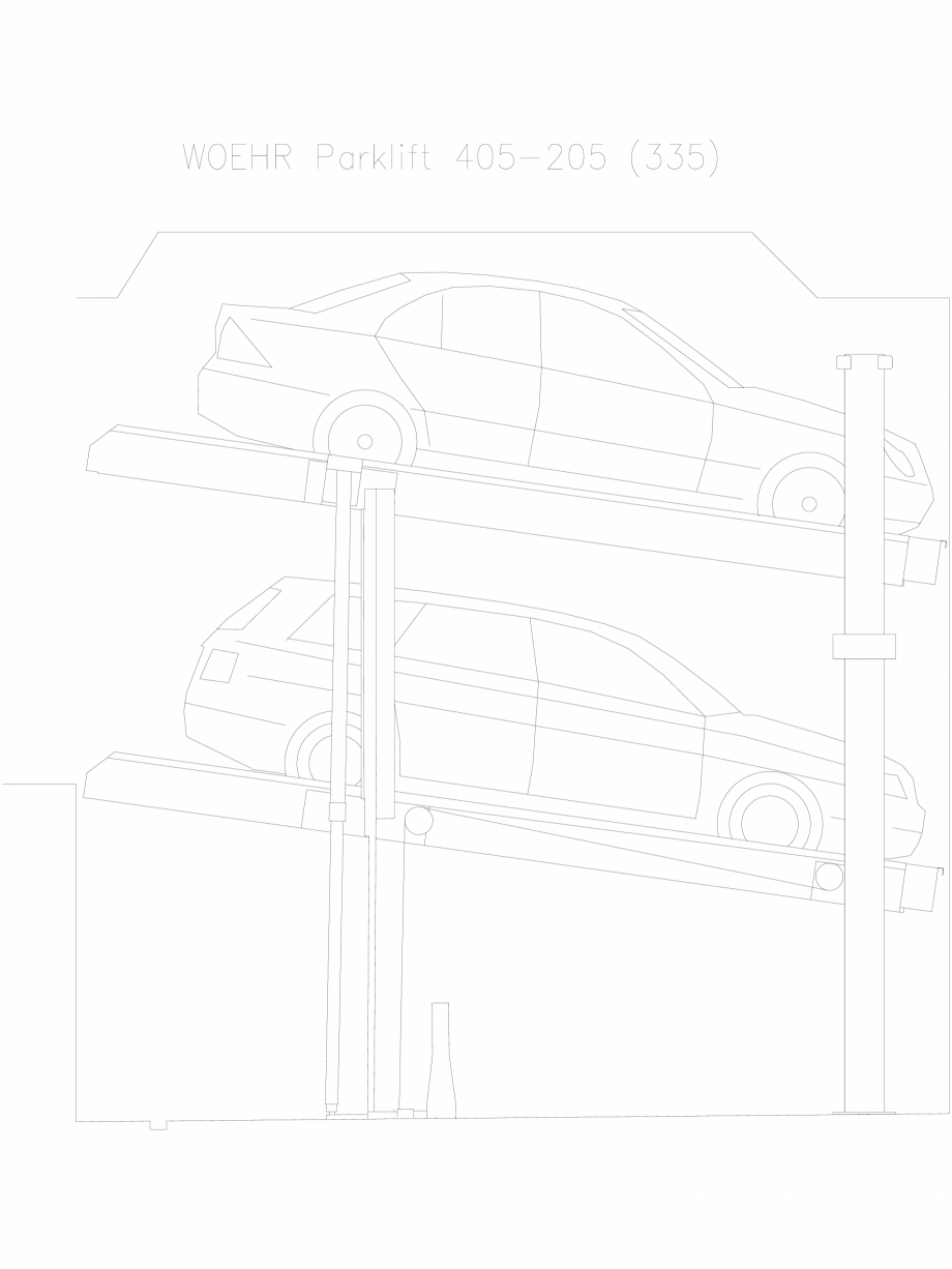 Pagina 1-CAD-DXF Parklift 405-205-335 WÖHR Detaliu de produs 