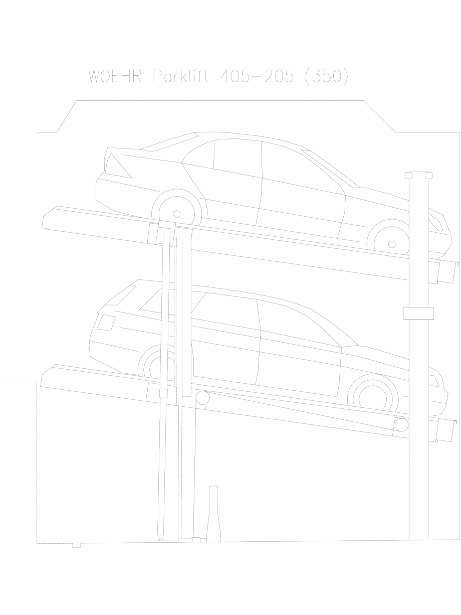 Pagina 1-CAD-DXF Parklift 405-205-350 WÖHR Detaliu de produs 