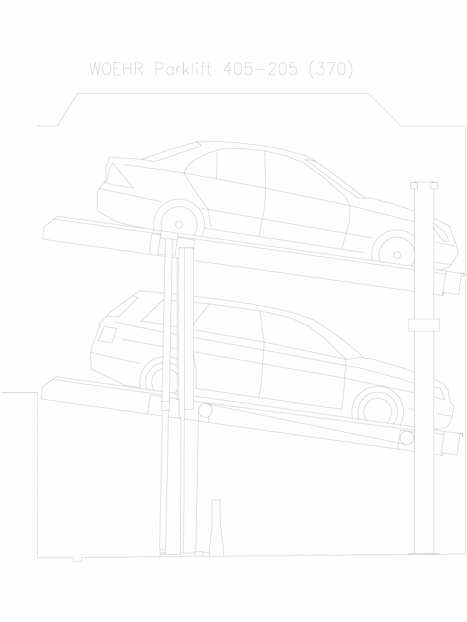 Pagina 1-CAD-DXF Parklift 405-205-370 WÖHR Detaliu de produs 