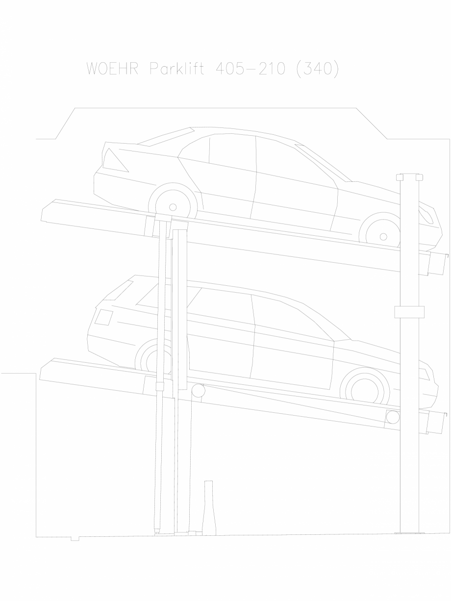 Pagina 1-CAD-DXF Parklift 405-210-340 WÖHR Detaliu de produs 