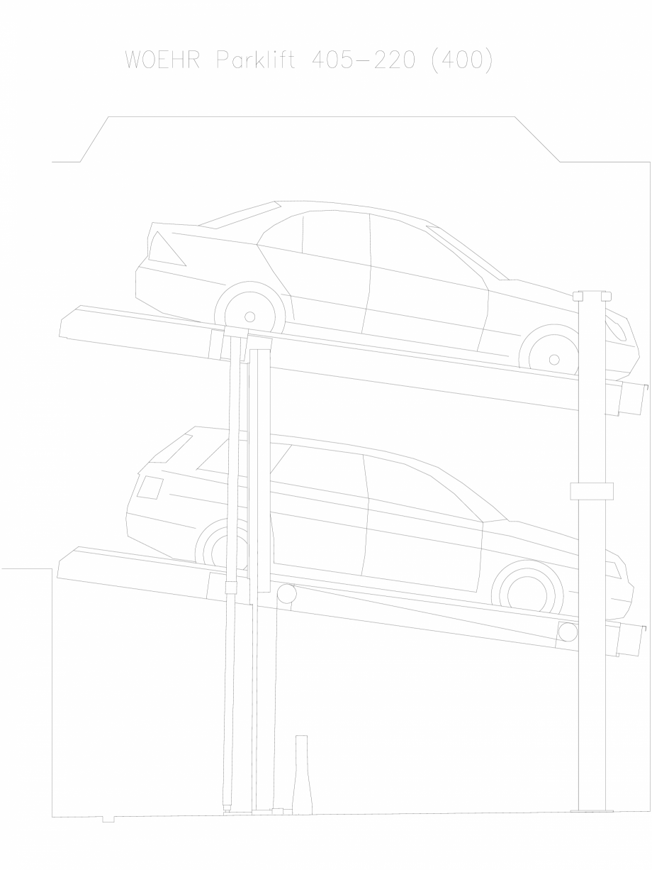 Pagina 1-CAD-DXF Parklift 405-220-400 WÖHR Detaliu de produs 