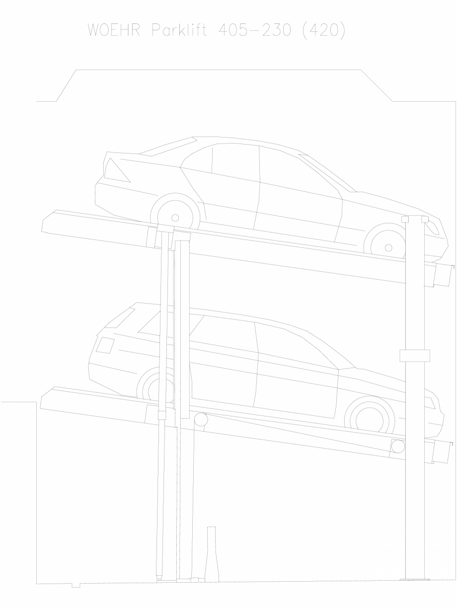 Pagina 1-CAD-DXF Parklift 405-230-420 WÖHR Detaliu de produs 