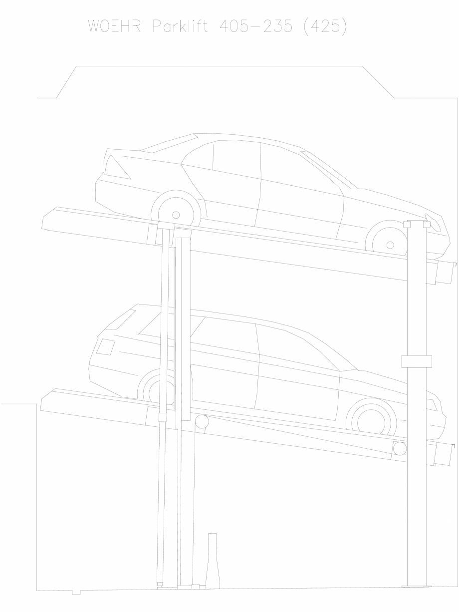 Pagina 1-CAD-DXF Parklift 405-235-425 WÖHR Detaliu de produs 