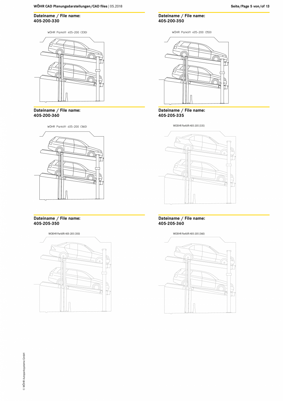 Pagina 5-CAD-PDF WOEHR_CAD-405_DE-EN_05-2018 WÖHR Detaliu de produs PARKLIFT 405 