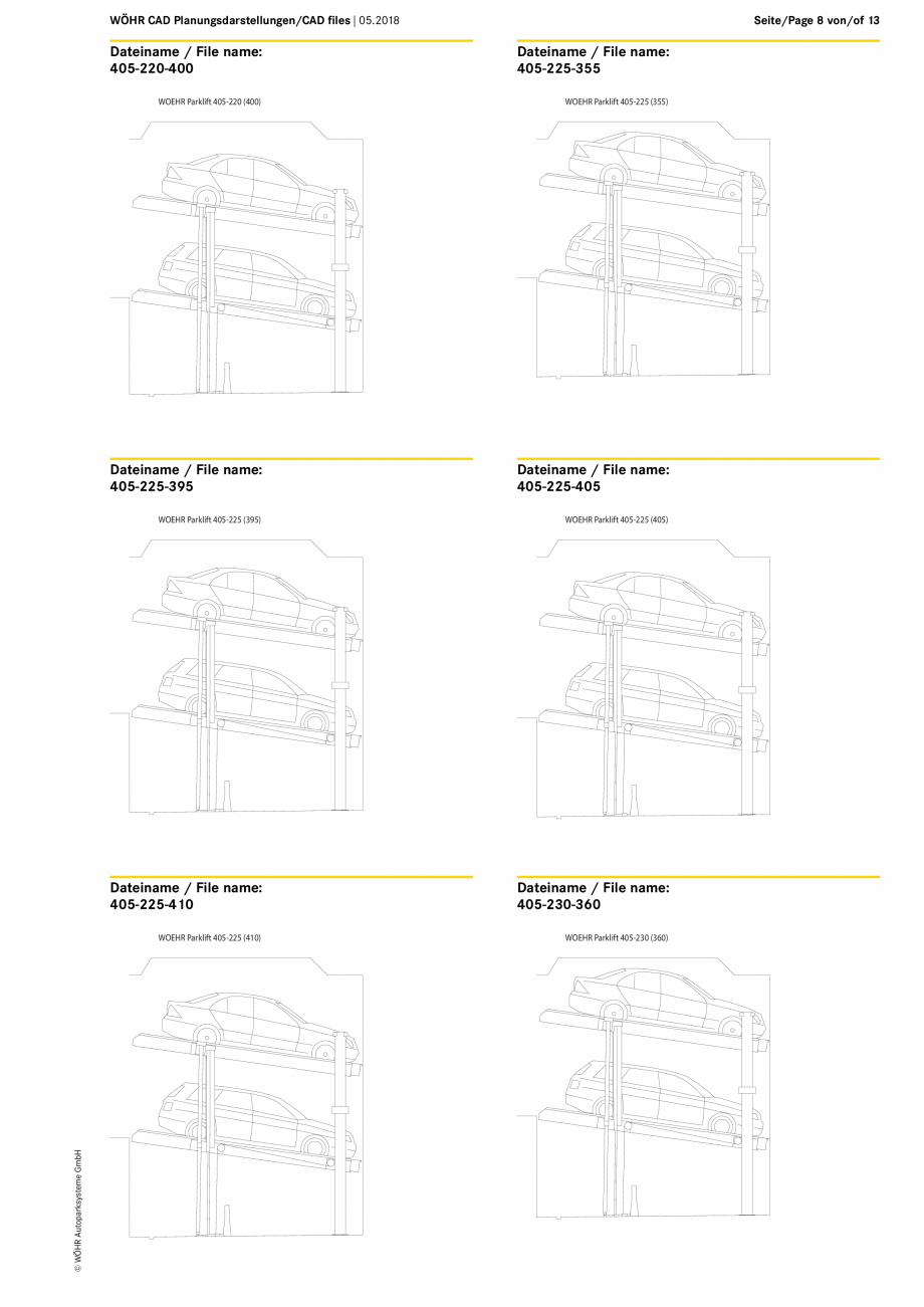 Pagina 8-CAD-PDF WOEHR_CAD-405_DE-EN_05-2018 WÖHR Detaliu de produs PARKLIFT 405 
