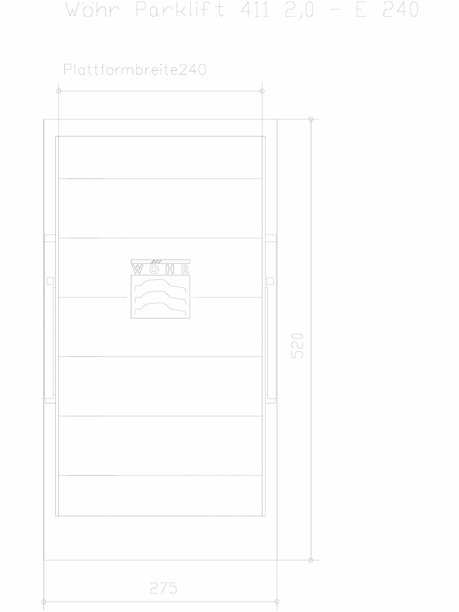 Pagina 1 - CAD-DXF Parklift 411 DS-411-20-E-240 WÖHR Detaliu de produs 