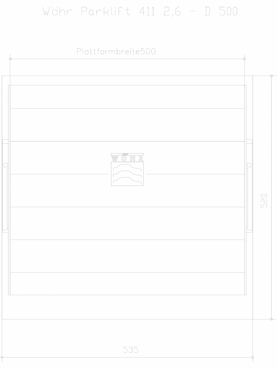 Pagina 1-CAD-DXF Parklift 411 DS-411-26-D-500 WÖHR Detaliu de produs 