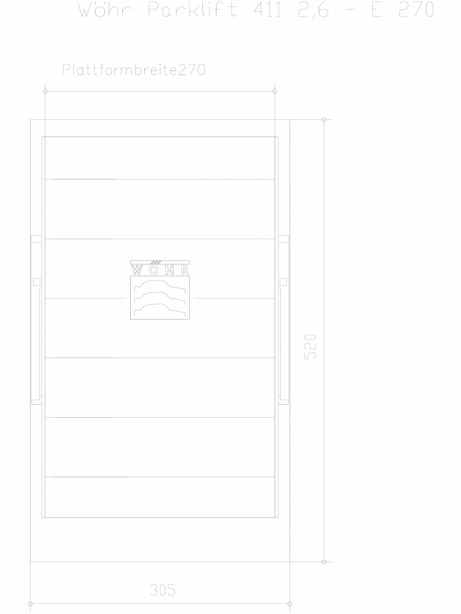 Pagina 1 - CAD-DXF Parklift 411 DS-411-26-E-270 WÖHR Detaliu de produs 