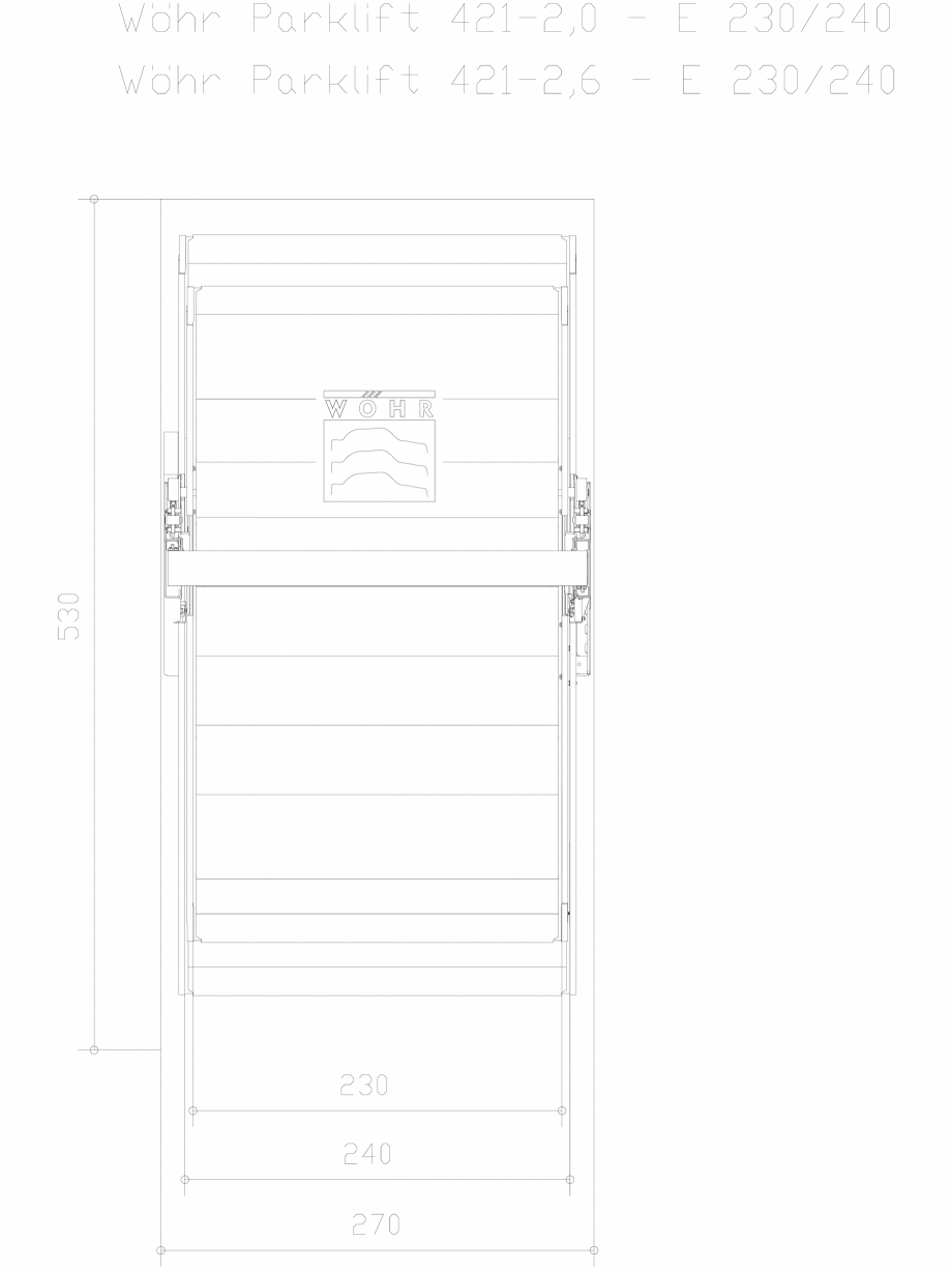 Pagina 1 - CAD-DXF Parklift 421 DS-421-E-230-240 WÖHR Detaliu de produs 