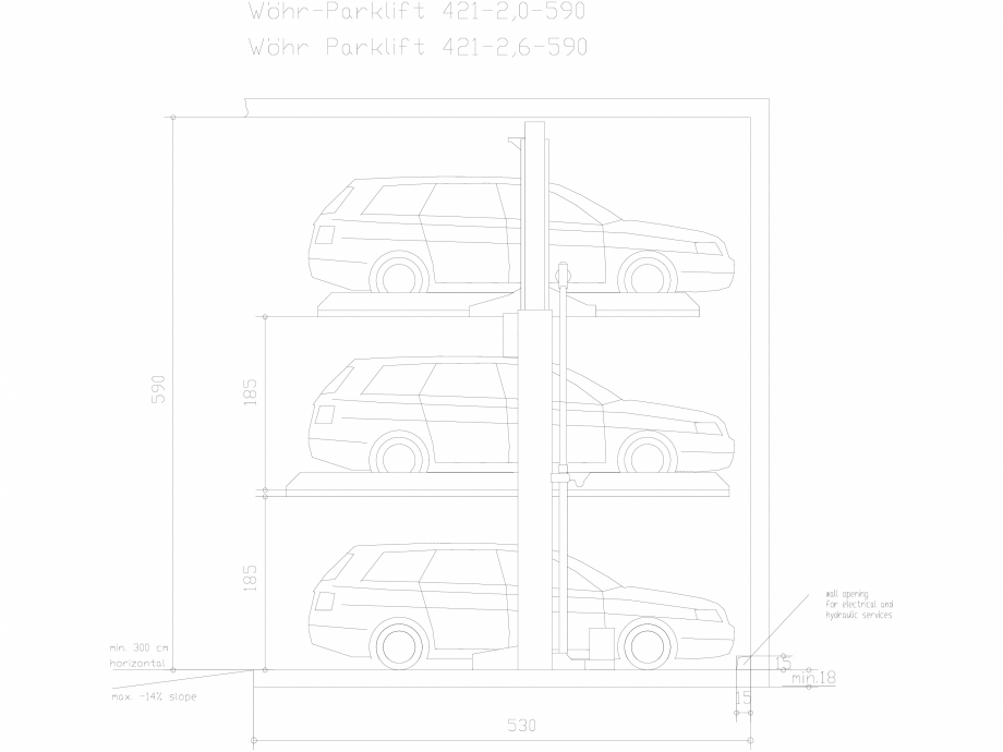 Pagina 1-CAD-DXF Parklift 421-590 WÖHR Detaliu de produs 