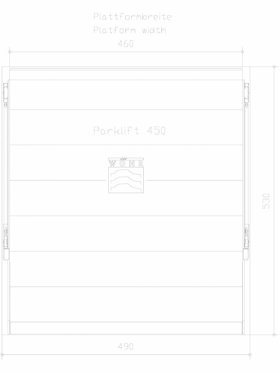 Pagina 1-CAD-DXF Parklift 450 DS-450-D-460 WÖHR Detaliu de produs 