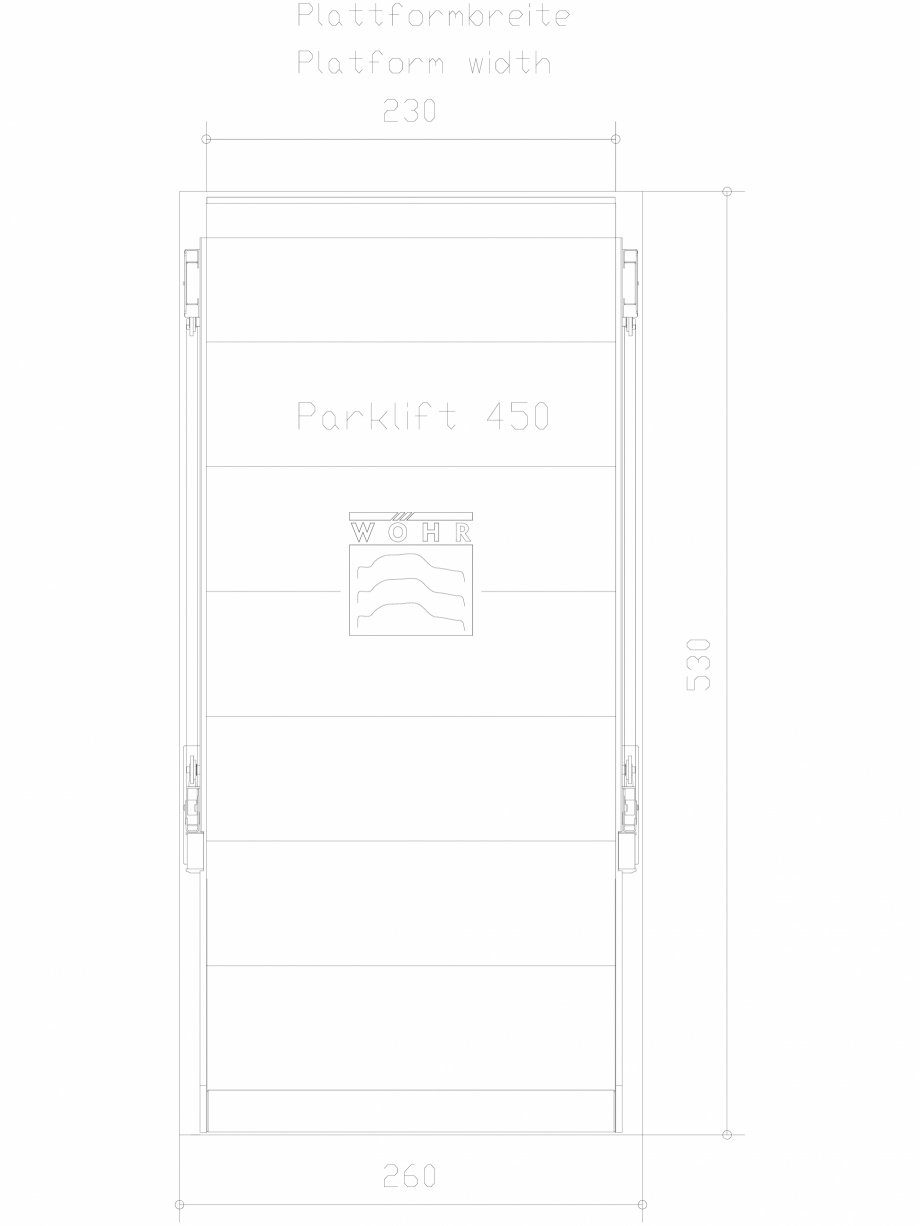 Pagina 1-CAD-DXF Parklift 450 DS-450-E-230 WÖHR Detaliu de produs 