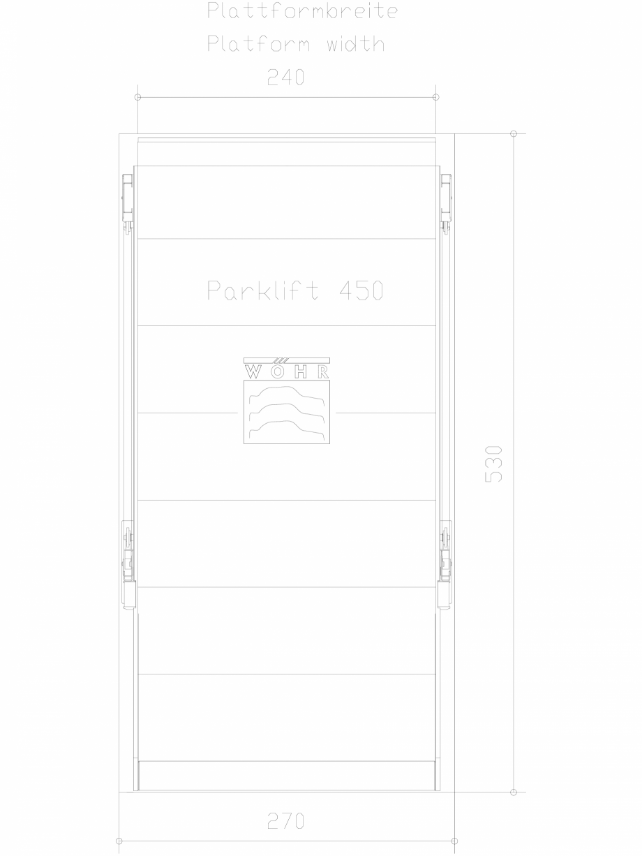 Pagina 1-CAD-DXF Parklift 450 DS-450-E-240 WÖHR Detaliu de produs 