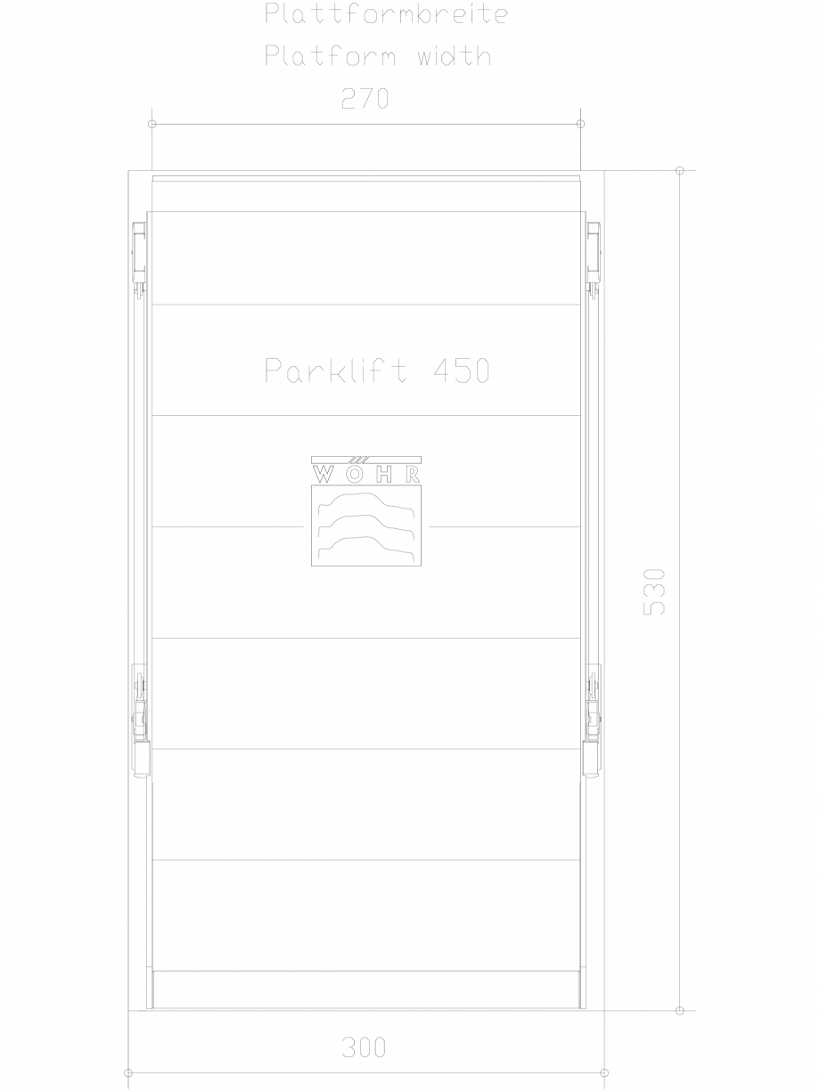Pagina 1-CAD-DXF Parklift 450 DS-450-E-270 WÖHR Detaliu de produs 