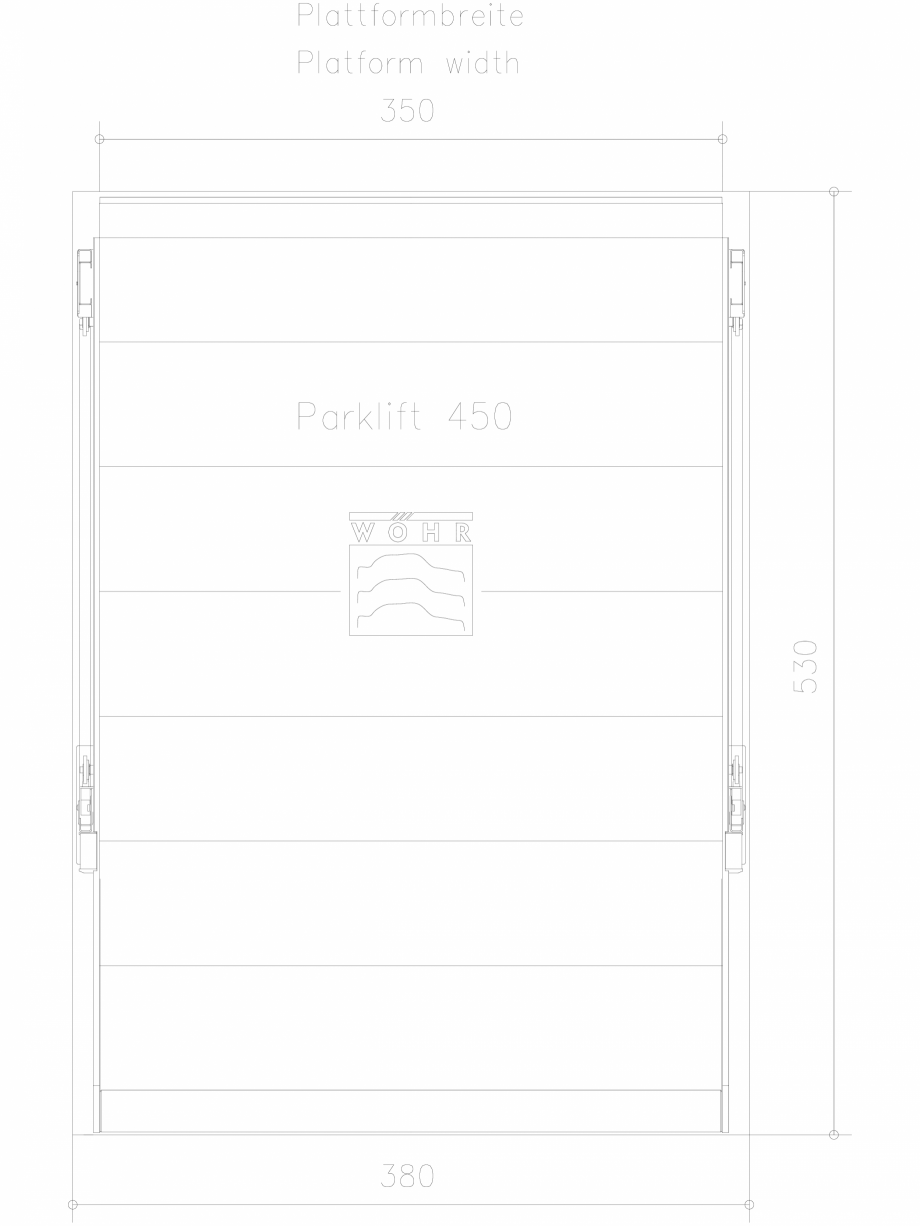 Pagina 1-CAD-DXF Parklift 450 DS-450-E-350 WÖHR Detaliu de produs 