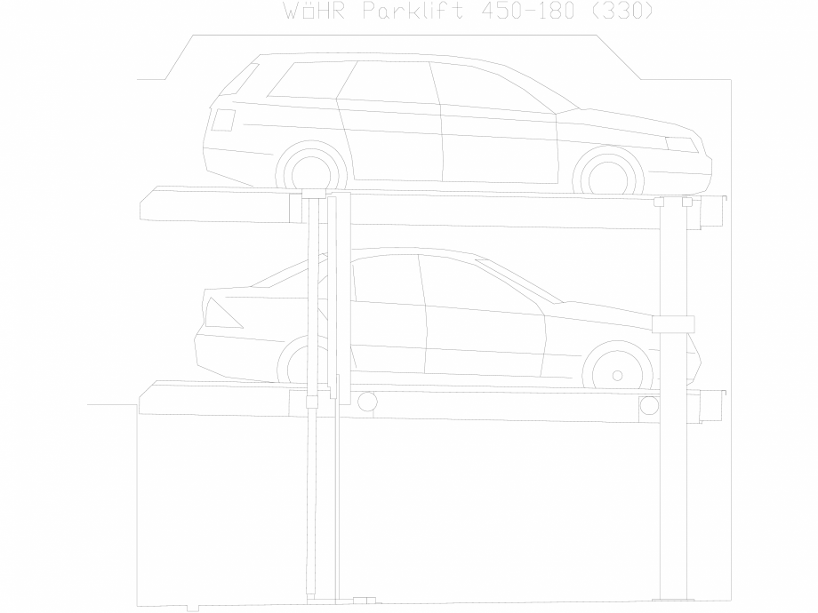 Pagina 1-CAD-DXF Parklift 450-180-330 WÖHR Detaliu de produs 