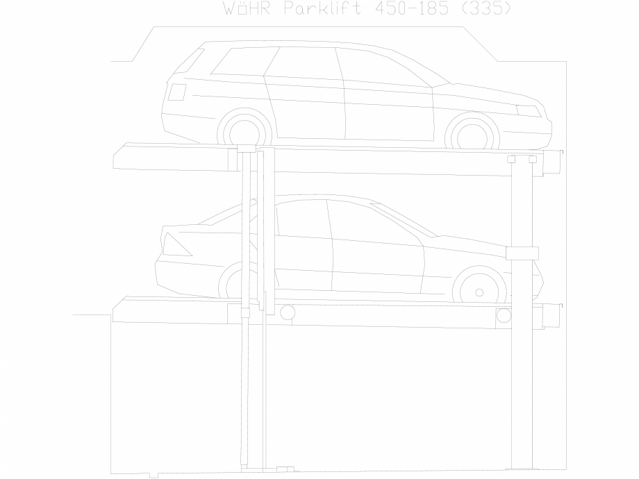 Pagina 1-CAD-DXF Parklift 450-185-335 WÖHR Detaliu de produs 