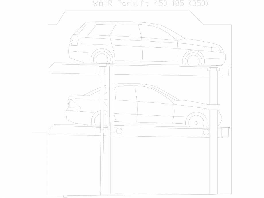 Pagina 1-CAD-DXF Parklift 450-185-350 WÖHR Detaliu de produs 